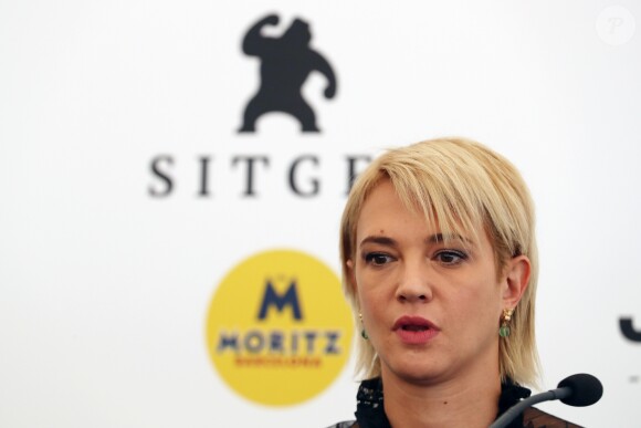 Asia Argento en conférence de presse lors du 52ème festival international du film fantastique à Sitges le 6 octobre 2019.