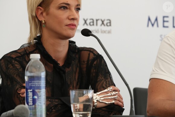 Asia Argento en conférence de presse lors du 52ème festival international du film fantastique à Sitges le 6 octobre 2019.