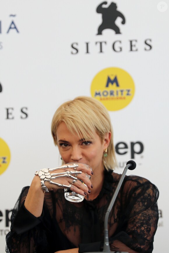 Asia Argento en conférence de presse lors du 52ème festival international du film fantastique à Sitges le 6 octobre 2019.
