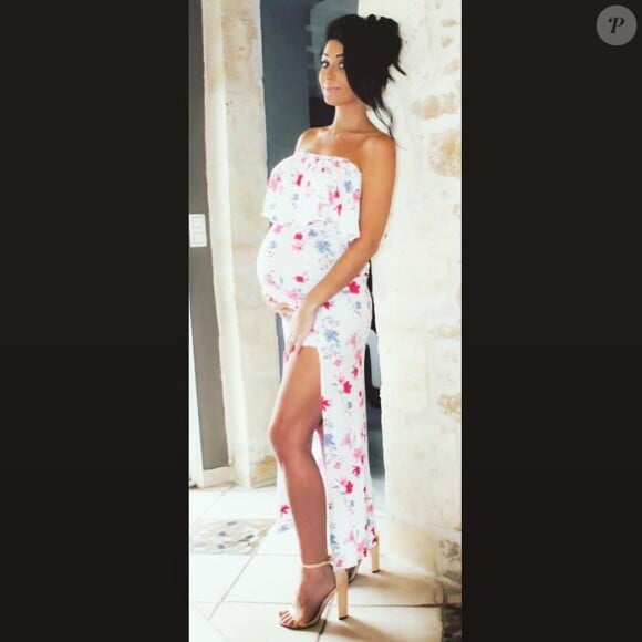 Céline Dast de "La Villa" lors de sa troisième grossesse, photo Instagram du 14 juin 2019