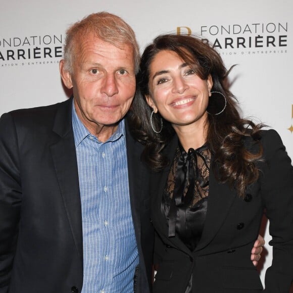 Patrick Poivre d'Arvor et Caterina Murino - Remise du prix Cinéma 2019 de la Fondation Barrière pour le film "Les Eblouis" au Publicis Cinémas à Paris le 7 Octobre 2019. © Coadic Guirec/Bestimage