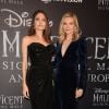 Angelina Jolie et Michelle Pfeiffer assistent à l'avant-première de "Maléfique : Le pouvoir du Mal" à Rome, le 7 octobre 2019.