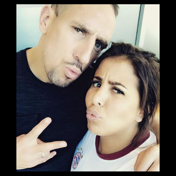 Wahiba Ribéry et le footballeur Franck Ribéry le 22 juin 2017.