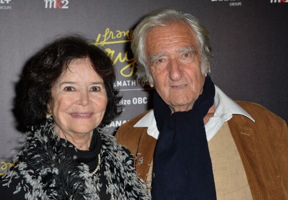 Marie-José Nat et Serge Rezvani à l'exposition François Truffaut à la Cinémathèque de Paris, le 6 octobre 2014.