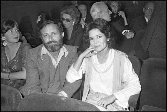 Michel Drach et Marie-José Nat en octobre 1978, au théâtre à Paris.