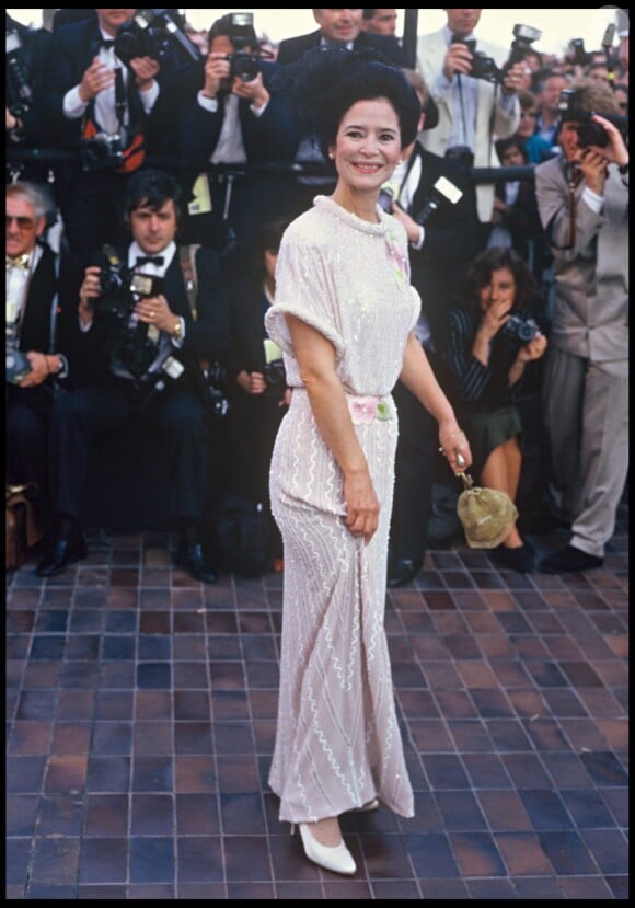 Marie-José Nat au Festival de Cannes en 1987