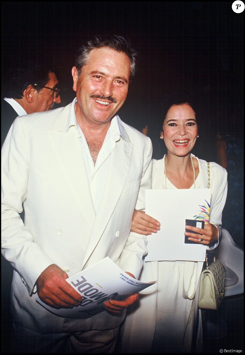 Marie José Nat Et Victor Lanoux Victor Lanoux et Marie-José Nat au Festival de la Mode à Paris en
