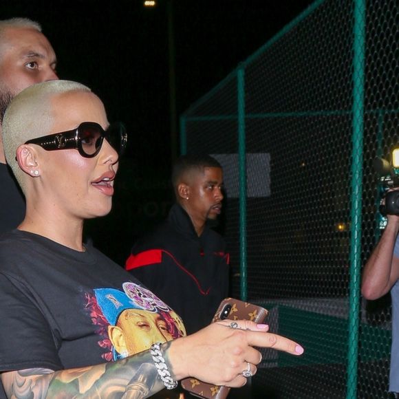 Alexander Edwards fête son anniversaire avec sa compagne Amber Rose enceinte au Dom Gallery dans le quartier de West Hollywood à Los Angeles, le 27 septembre 2019.