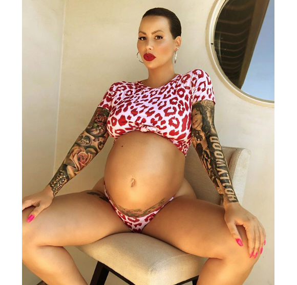 Amber Rose, enceinte de 8 mois, sur Instagram. Le 28 août 2019.