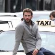 Exclusif - Liam Hemsworth sur le tournage du film Dodge and Miles dans la ville de Toronto au Canada, le 6 octobre 2019