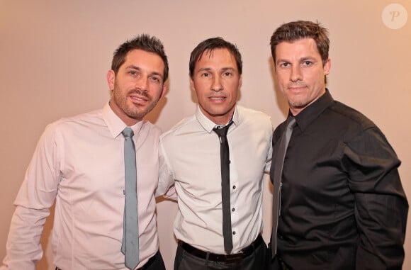 Steve Hart, Nathan Moore, Aaron Cooper - Concert des Worlds Apart sur la scene de Gayant expo a Douai le 5 mai 2013.