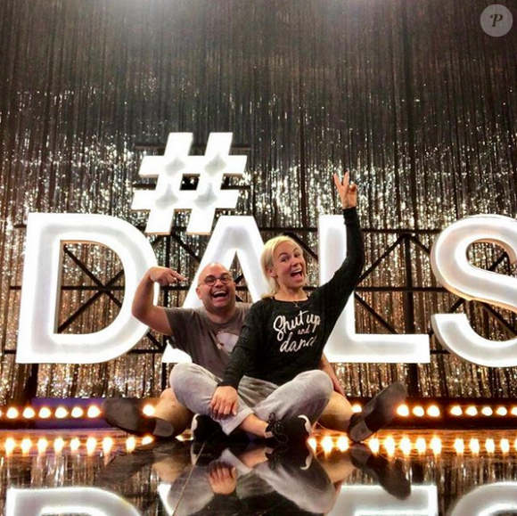 Yoann Riou dans "Danse avec les stars" saison 10, avec sa partenaire Emmanuelle Berne, octobre 2019.