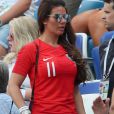 Rebekah Vardy (femme de Jamie Vardy) - Femmes de footballeurs anglais (WAGS) lors du match Angleterre - Panama à Nijni Novgorod lors de la coupe du monde de football 2018 en Russie le 24 juin 2018.