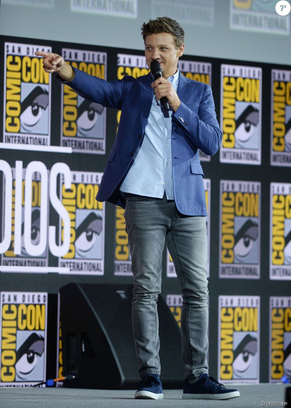 Jeremy Renner - &quot;Marvel Studios&quot; - 3e jour - Comic-Con International 2019 au &quot;San Diego Convention Center&quot; à San Diego, le 20 juillet 2019.