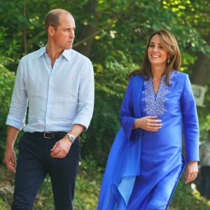 Le prince William et Catherine (Kate) Middleton visitent les collines de Margalla dans le cadre de leur visite officielle de cinq jours au Pakistan. Islamabad, le 15 octobre 2019.