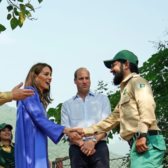 Le prince William et Catherine (Kate) Middleton visitent les collines de Margalla dans le cadre de leur visite officielle de cinq jours au Pakistan. Islamabad, le 15 octobre 2019.