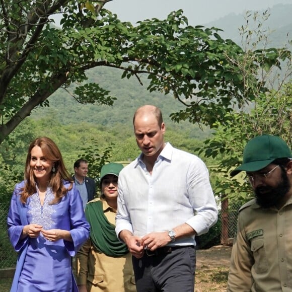 Le prince William et Catherine (Kate) Middleton visitent les collines de Margalla dans le cadre de leur visite officielle de cinq jours au Pakistan. Islamabad, le 15 octobre 2019.