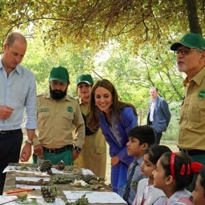 Le prince William et Catherine (Kate) Middleton visitent les collines de Margalla dans le cadre de leur visite officielle de cinq jours au Pakistan. Islamabad, le 15 octobre 2019.