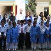 Le prince William, duc de Cambridge, et Catherine (Kate) Middleton, duchesse de Cambridge, visitent une école publique à Islamabad dans le cadre de leur visite officielle de 5 jours au Pakistan. Islamabad, le 15 octobre 2019.
