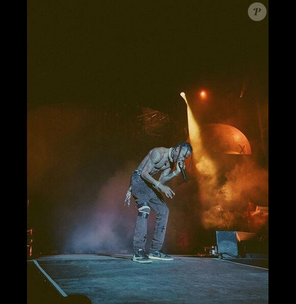 Travis Scott en concert au festival Rolling Loud à New York. Octobre 2019.