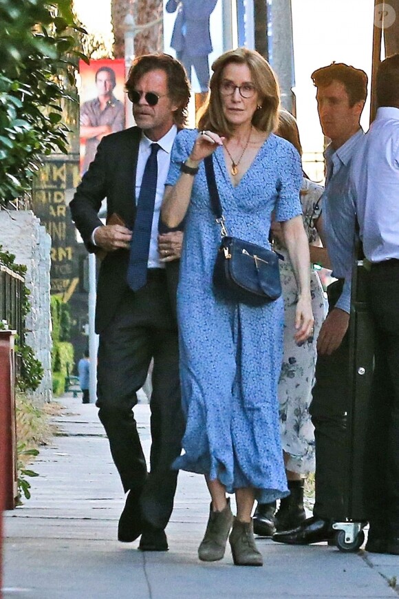Felicity Huffman et son mari William H. Macy sont allés assister à la remise du diplôme de leur fille Sofia Grace à Hollywood, Los Angeles, le 10 juin 2019.