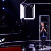 Kylian, Talent d'Amel Bent, lors de la demi-finale de "The Voice Kids 2019", le 18 octobre 2019, sur TF1