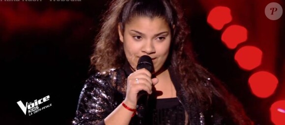 Antonia, Talent d'Amel Bent, lors de la demi-finale de "The Voice Kids 2019", le 19 octobre, sur TF1