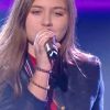 Justine, Talent de Jenifer, lors de la demi-finale de "The Voice Kids 2019", le 18 octobre, sur TF1
