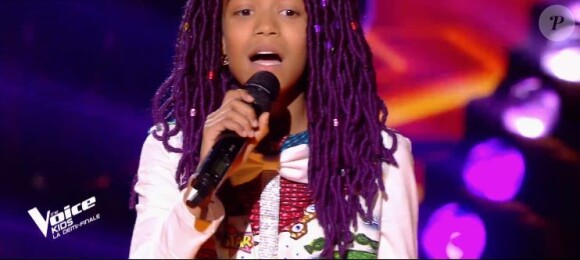 Talima, Talent de Soprano, lors de la demi-finale de "The Voice Kids 2019", le 18 octobre 2019, sur TF1