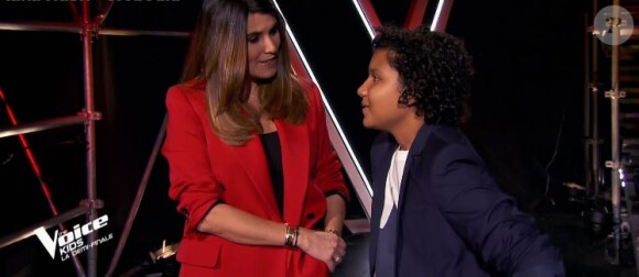 Ghali, Talent de Patrick Fiori, lors de la demi-finale de "The Voice Kids 2019", le 18 octobre, sur TF1