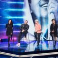 Exclusif - Les coachs ou professeurs de chant de Slimane entre ses 12 et 17 ans : Angie, Bruno Berberes, Nathalie Dupuis, Fabienne Lamontagne - Enregistrement de l'émission "La boite à secrets", présentée par F.Bollaert, qui sera diffusée le 18 octobre sur France 3 en prime time. Le 7 octobre 2019 © Tiziano Da Silva / Bestimage