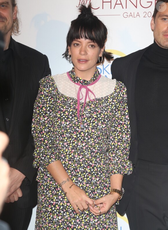 Lily Allen au gala "Champions for Change" à New York, le 17 octobre 2019.
