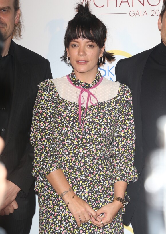 Lily Allen au gala "Champions for Change" à New York, le 17 octobre 2019.