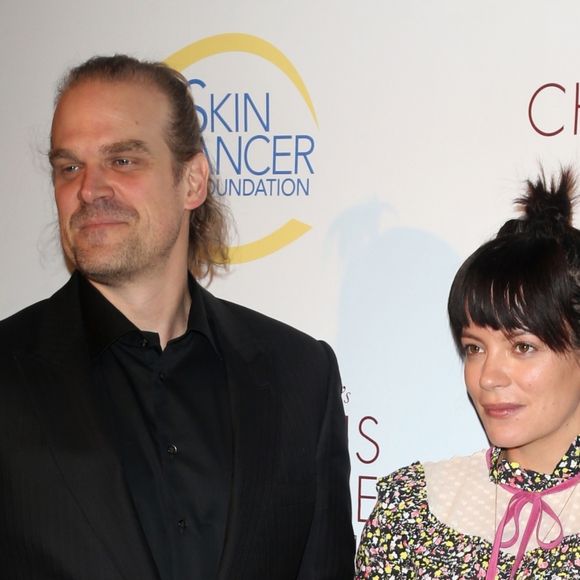 Lily Allen et son compagnon David Harbour au gala "Champions for Change" à New York, le 17 octobre 2019.
