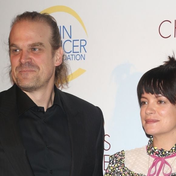 Lily Allen et son compagnon David Harbour au gala "Champions for Change" à New York, le 17 octobre 2019.