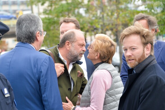 Maître Éric Dupond-Moretti, Isabelle Balkany, Patrick Balkany (de dos) - Arrivées des époux Balkany au tribunal de Paris pour entendre la sentence concernant leur procès pour fraude fiscale le 13 septembre 2019.