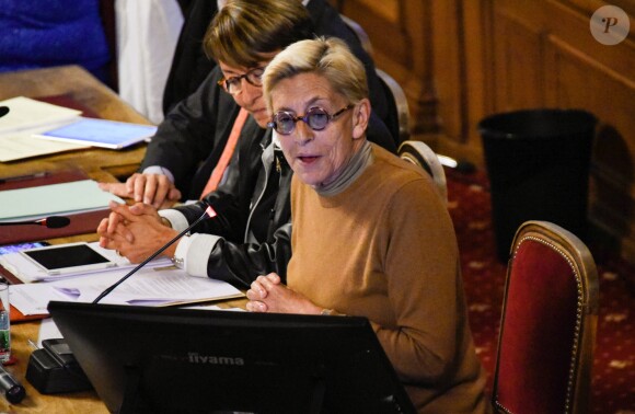 Isabelle Balkany, maire par intérim de Levallois, préside le conseil municipal de Levallois, le 23 septembre 2019. © Federico Pestellini / Panoramic / Bestimage