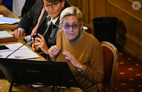 Isabelle Balkany, maire par intérim de Levallois, préside le conseil municipal de Levallois, le 23 septembre 2019. © Federico Pestellini / Panoramic / Bestimage