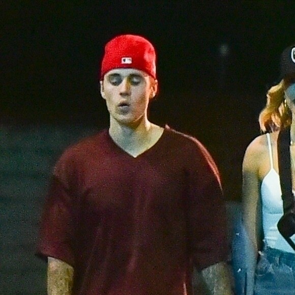 Exclusif - Justin Bieber et sa femme Hailey Baldwin Bieber ont assisté à la soirée d'anniversaire d'Andrew Watt dans une magnifique demeure du quartier de Beverly Hills à Los Angeles, le 19 octobre 2019.