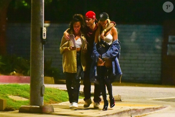 Exclusif - Justin Bieber et sa femme Hailey Baldwin Bieber ont assisté à la soirée d'anniversaire d'Andrew Watt dans une magnifique demeure du quartier de Beverly Hills à Los Angeles, le 19 octobre 2019.