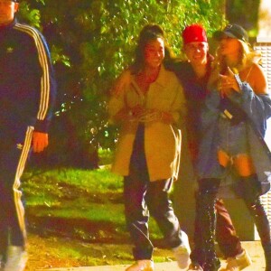 Exclusif - Justin Bieber et sa femme Hailey Baldwin Bieber ont assisté à la soirée d'anniversaire d'Andrew Watt dans une magnifique demeure du quartier de Beverly Hills à Los Angeles, le 19 octobre 2019.