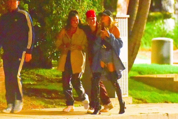Exclusif - Justin Bieber et sa femme Hailey Baldwin Bieber ont assisté à la soirée d'anniversaire d'Andrew Watt dans une magnifique demeure du quartier de Beverly Hills à Los Angeles, le 19 octobre 2019.