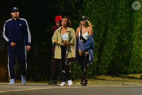 Exclusif - Justin Bieber et sa femme Hailey Baldwin Bieber ont assisté à la soirée d'anniversaire d'Andrew Watt dans une magnifique demeure du quartier de Beverly Hills à Los Angeles, le 19 octobre 2019.