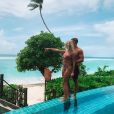 Elsa Dasc et son fiancé Arthur aux Seychelles, sur Instagram, le 25 âoût 2019