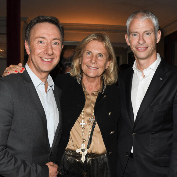 Exclusif - Stéphane Bern, guest et Franck Riester - People à la première du spectacle de Stéphane Bern, "Vous n'aurez pas le dernier mot" au Théâtre Montparnasse à Paris. Le 14 octobre 2019 © Coadic Guirec / Bestimage