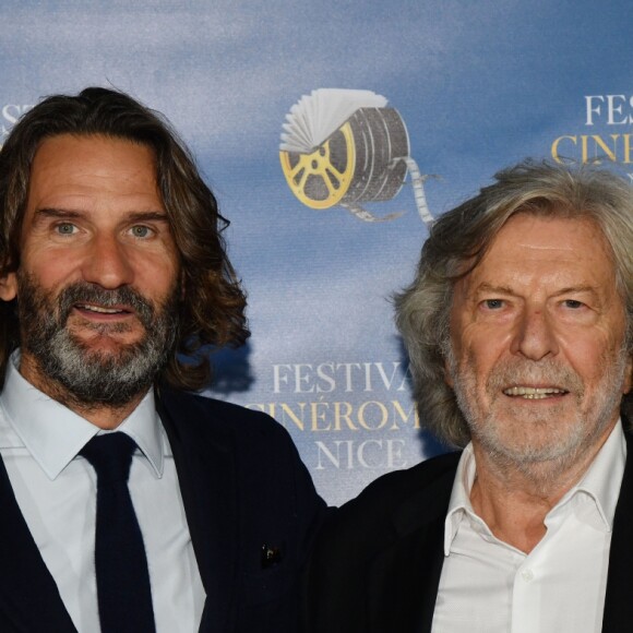 Frédéric Beigbeder et Daniel Benoin durant la soirée d'ouverture de la 1ere éditon du Festival Ciné Roman à Nice le 23 octobre 2019. © Bruno Bebert/Bestimage