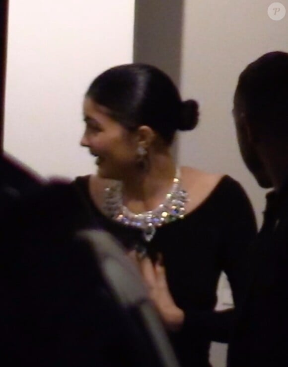 Exclusif - Kylie Jenner - Les célébrités quittent la fête d'anniversaire de Drake aux studios Goya à Hollywood, Los Angeles, le 24 octobre 2019.23/10/2019 - Los Angeles