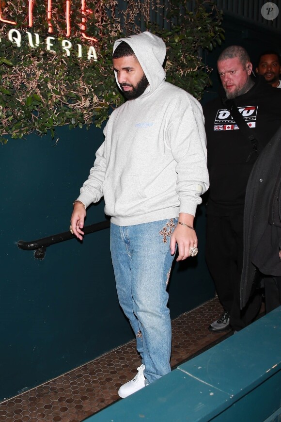 Drake arrive dans le club Poppy à West Hollywood, le 22 octobre 2019. 22/10/2019 - Los Angeles