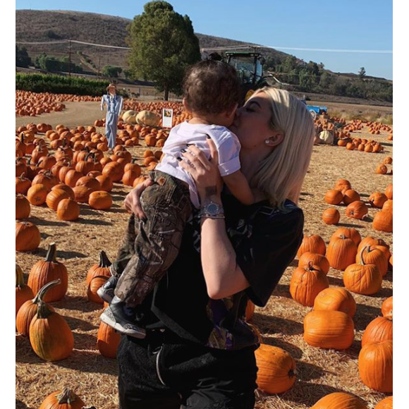 Kylie Jenner avec sa fille Stormi. Photo publiée sur Instagram le 24 octobre 2018.