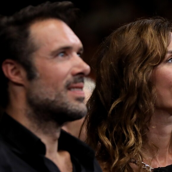 Nicolas Bedos et Doria Tillier lors de la cérémonie d'ouverture à la Halle Tony Garnier du 11ème Festival Lumiere 2019 de Lyon le 12 octobre 2019. © Dominique Jacovides / Bestimage